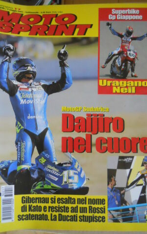 Motosprint 17 2003 Vittoria dedicata alla morte di DAIJIRO KATO
