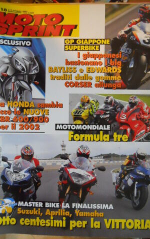 Motosprint 18 2001 Gp Giappone Superbike Bayliss Edwards - Honda CBR 600
