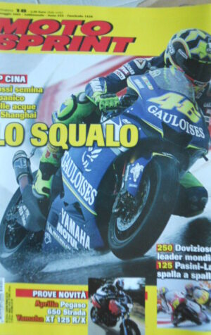Motosprint 18 2005 Gp Cina Valentino Rossi domina - Test Aprilia Pegaso 650 Stra