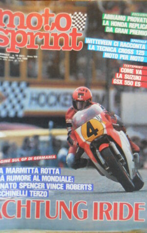 Motosprint 19 1983 Test Suzuki GSX 550 ES - Gp Germania Spencer Roberts Lucchine