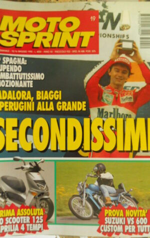 Motosprint 19 1995 Cadalora Biaggi Perugini alla grande - Test Suzuki VS 600