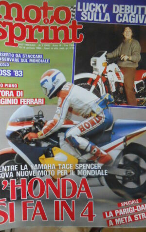 Motosprint 2 1984 Virginio Ferrari -Paris Dakar -Inserto Motocross - Lucchinelli