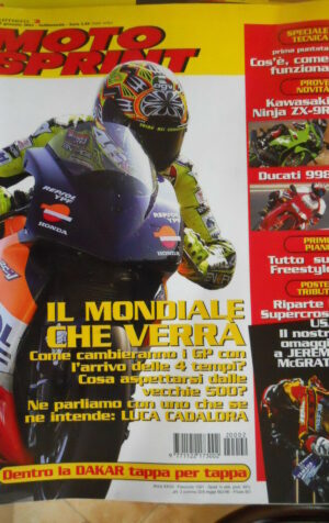 Motosprint 2 2002 con poster Tribute to Jeremy McGrath Cross