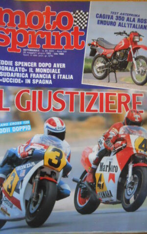 Motosprint 21 1983 Test Cagiva 350 Ala Rossa - Cross 125 Corrado Maddii