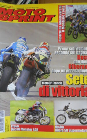Motosprint 21 2003 Test Ducati Monster S4R - Gp Francia Sete Gibernau