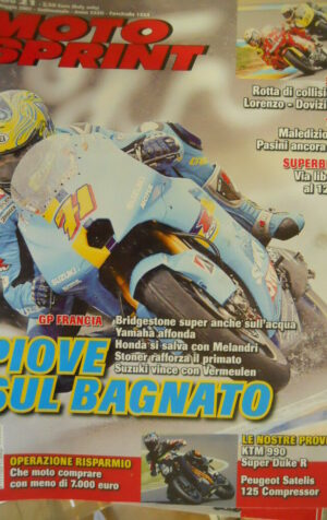 Motosprint 21 2007 Gp Francia Stoner super anche sull'acqua - Test KTM 990