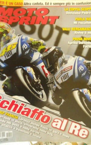 Motosprint 21 2010 Dovizioso - Pedrosa - test Aprilia Dorsoduro Factory