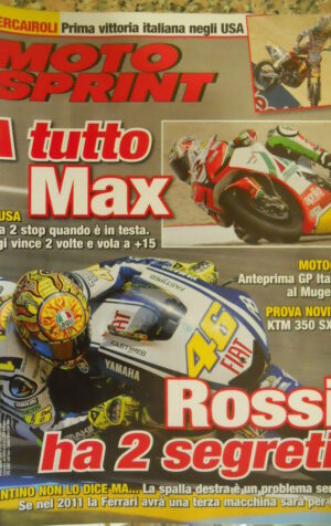 Motosprint 22 2010 Test KTM 350 SX-F - Valentino Rossi