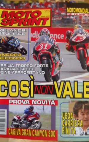 Motosprint 23 1998 Ueda carriera finita - Melandri super -Harada Valentino Rossi