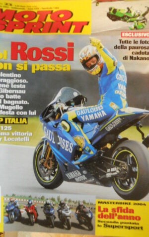 Motosprint 23 2004 con Valentino Rossi non si passa - foto caduta di Nakano