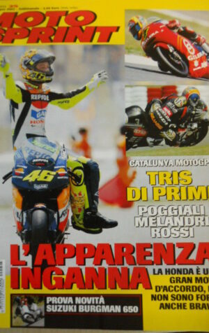 Motosprint 25 2002 Valentino Rossi Super - Test Suzuki Burgman 650