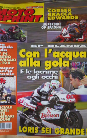 Motosprint 26 2000 Gp Olanda Loris Capirossi sei grande - Test MV F4 vs Kawasaki