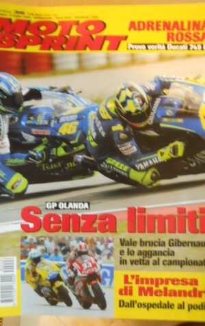 Motosprint 26 2004 Valentino Rossi brucia Sete Gibernau - Test Ducati 749R