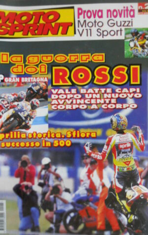 Motosprint 27 1999 Gp Gran Bretagna Valentino Rossi batte Loris Capirossi