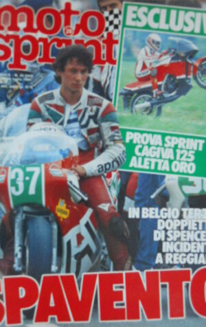 Motosprint 28 1985 Test Cagiva 125 Aletta Oro - Gp Belgio freddie Spencer domina