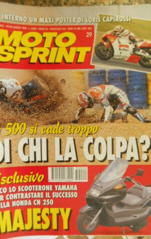Motosprint 29 1995 con MAXI POSTER LORIS CAPIROSSI