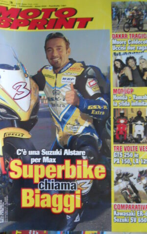 Motosprint 3 2006 Parigi Dakar tragica muore Caldecott - Test Kawasaki ER-6N vs