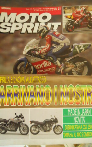 Motosprint 31 1991 test Novità Suzuki Katana GSX 250S - Yamaha XJ 400S diversion
