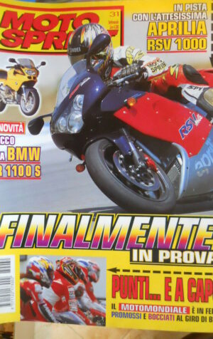 Motosprint 31 1998 Aprilia RSV 1000 - BMW R 1100S - Triumph Thunderbird