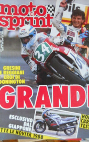 Motosprint 32 1987 Test Honda CBR 750 F - Gresini Reggiani Gp Inghilterra