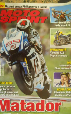 Motosprint 33 2010 Test Yamaha FZ8 - Mondiale Cross MX1 Tony Cairoli