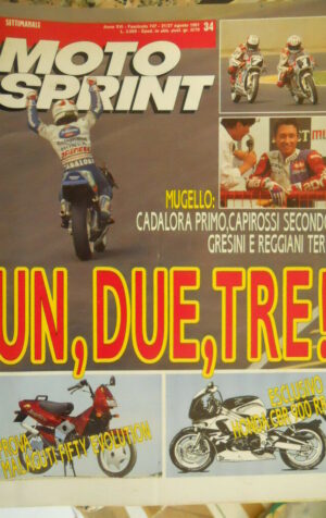 Motosprint 34 1991 Test Honda CBR 900 RR - Cadalora primo Capirossi secondo