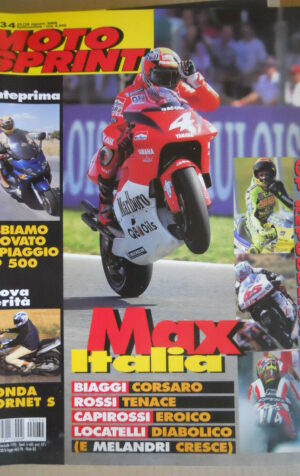 Motosprint 34 2000 Gp repubblica CECA a MAx Biaggi - Test Honda Hornet S