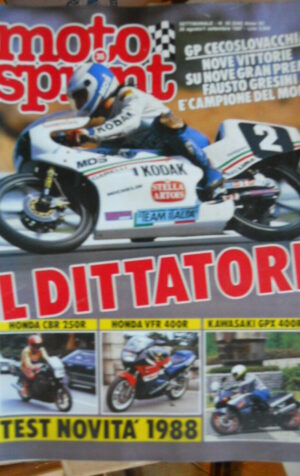 Motosprint 35 1987 Gp Cecoslovacchia Gresini campione del mondo - Honda CBR 250