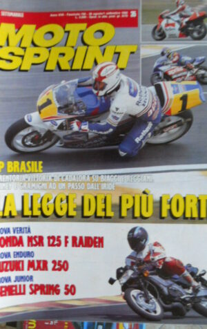 Motosprint 35 1992 Gp Brasile vittoria Cadalora - Test Honda NSr 125 F Raiden