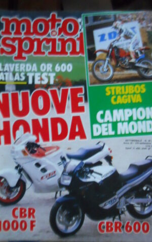 Motosprint 36 1986 Test Laverda OR 600 - Honda CBR 1000 F - Honda CBR 600 F