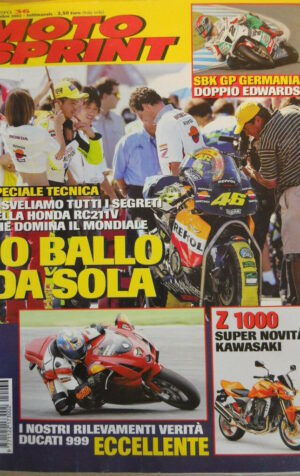 Motosprint 36 2002 Test DUCATI 999 eccellente - Kawasaki Z 1000 novità