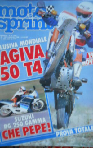 Motosprint 37 1986 Test Cagiva 350 T4 - Suzuki RG 250 Gamma - Carlos Lavado