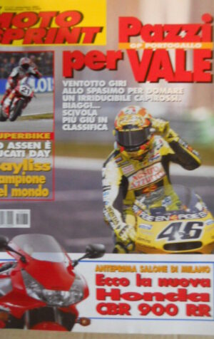 Motosprint 37 2001 Pazzi per Valentino Rossi - Ecco la nuova Honda CBR 900 RR