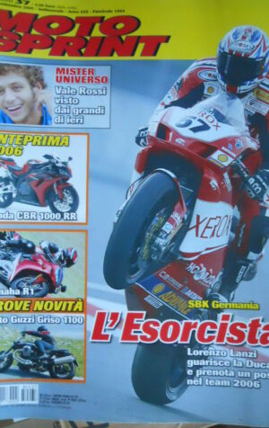Motosprint 37 2005 Test Yamaha R1 Moto Guzzi griso 1100 Honda CBR 1000 RR