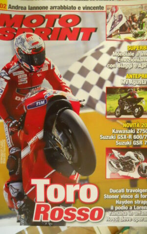 Motosprint 38 2010 Novità Kawasaki Z750R Suzuki GSX-R 600/750 GSR 750