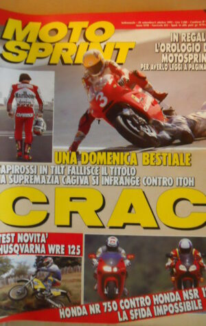 Motosprint 39 1993 Test Husqvarna WRE 125 - Honda NR 750 vs Honda NSR 125 R