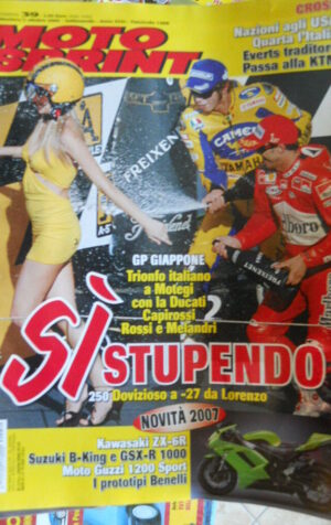 Motosprint 39 2006 Gp Giappone Capirossi Rossi Melandri Test KAwasaki ZX-6R