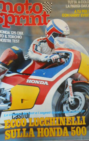 Motosprint 4 1982 Parigi Dakar tutta a colori - Marco Lucchinelli su Honda 500