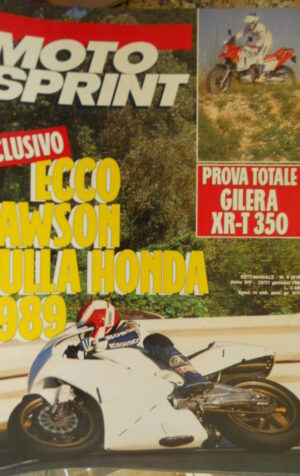 Motosprint 4 1989 Test Gilera XR-T 350 - Ecco Lawson sulla Honda 1989