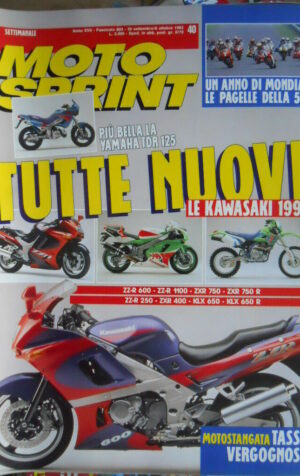 Motosprint 40 1992 Tutte le nuove Kawasaki 1993 ZZ-R 600 ZZ-R 1100 ZXR-750