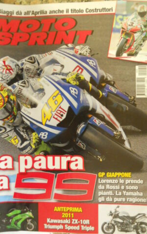 Motosprint 40 2010 Anteprima 2011 kawasaki ZX-10R Triumph Speed Triple