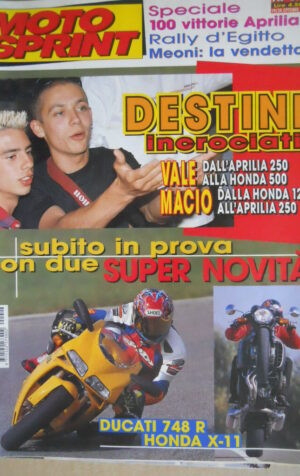 Motosprint 42 1999 test novità Ducati 748 R contro Honda X-11