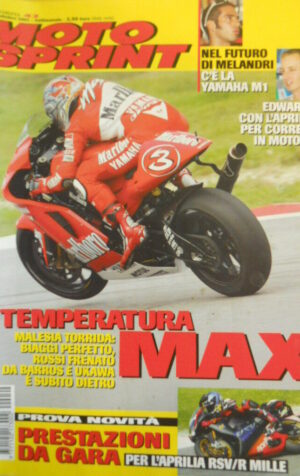 Motosprint 42 2002 Test novità Aprilia RSV/R 1000 - Max Biaggi