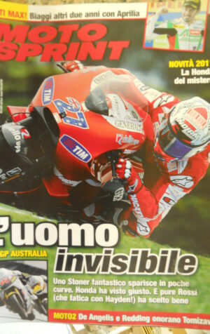 Motosprint 42 2010 Gp Australia - De Angelis e Redding onorano Tomizawa