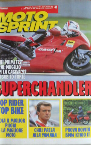 Motosprint 43 1992 Cagiva 1992 fortissima -Test Kawasaki VN 750 GRN - BMW K 1100