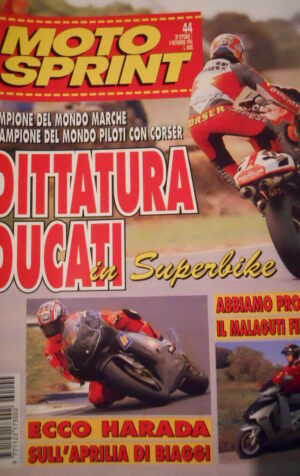Motosprint 44 1996 Dittatura Ducati in SBK - Harada su Aprilia di Biaggi