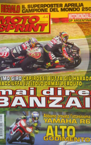 Motosprint 44 1998 Capirossi Harada Gp Argentina - Test Yamaha R6 -