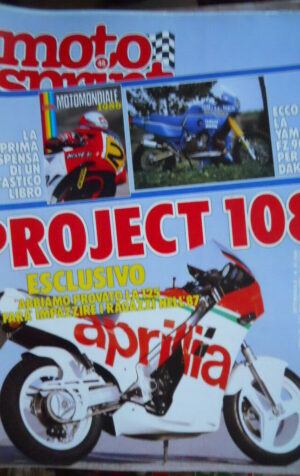 Motosprint 45 1986 Test Yamaha FZ 900 - Aprilia Project 108 125 cc