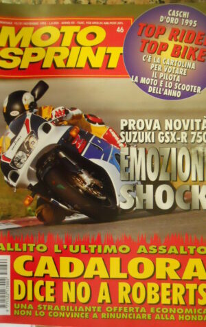 Motosprint 46 1995 Test novità Suzuki GSX-R 750 - Test da corsa Aprilia RSV 250/