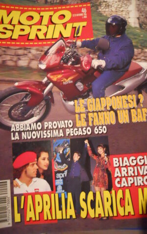 Motosprint 46 1996 Test Aprilia Pegaso 650- Kawasaki En 500 Kawasaki Er-5